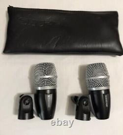1-Shure PG52 and 3-PG56 Drum Microphones