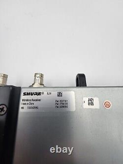 2 Bracketed SHURE SLX4 WIRELESS RECIEVERS 518-542 MHz