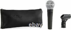 (2) New Shure SM58 Vocal Mics & Cables Authorised Dealer Make Offer Buy It Now