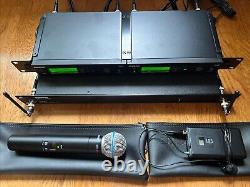 (2) Shure SLX4 G5 Receiver + SLX1 G5 Transmitter + SLX2/SM58 Mic Kit + UA844SWB