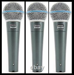 (3) New Shure BETA 58A Vocal Mics Authorised Dealer Make Offer Buy It Now