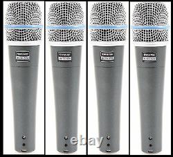 (4) New Shure BETA 57A Instrument Vocal Mic Auth Dealer Make Offer Buy It Now