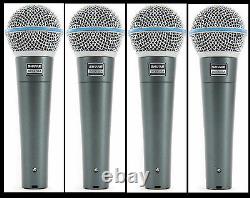 (4) New Shure BETA 58A Vocal Mics Authorised Dealer Make Offer Buy It Now