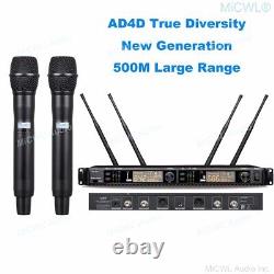 AD4D Wireless 2 KSM9 Gold Condenser Microphone Stage Performance Super Tech. Sys