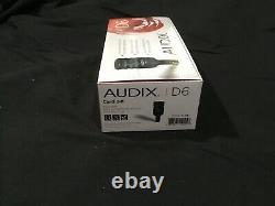 BRAND NEW Audix D6 Dynamic Cable Professional Microphone (Shure, Sennheiser, AT)