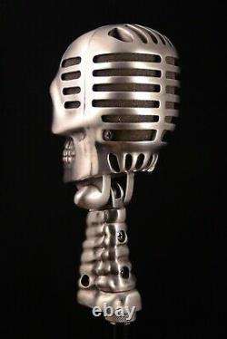 Custom Skull vocal Microphone Gothic Death metal Rock and Roll equipment