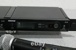 DUAL Shure SLX1 SLX2 SLX4 Wireless Handheld & Lav Microphone System J3 572-596