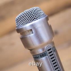 ElectroVoice 660 Dynamic Microphone EV Electro-Voice Mic Chrome Mike U190200