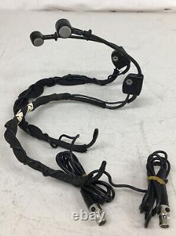 (Lot of 2) SHURE WH20 Dynamic Wired Headset Microphone with Shure TA4F Connector
