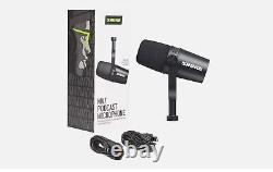 NEW MV7 USB XLR Podcasting Dynamic Microphone Black