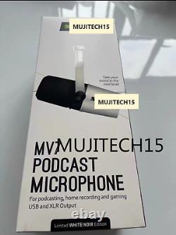 NEW MV7 USB XLR Podcasting Dynamic Microphone WHITE