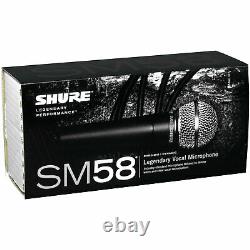 NEW Shure SM58-LC Dynamic Professional Microphone (Sennheiser, Audio-Technica)