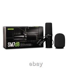 NEW Shure SM7DB Active Dynamic Cardioid Vocal Microphone with Built-in Preamp