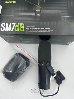 NEW Shure SM7DB Active Dynamic Cardioid Vocal Microphone with Built-in Preamp