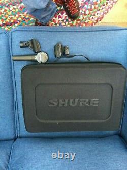 NEW UNUSED SHURE DMK57-52 drum microphone kit including 1 used SHURE SM58