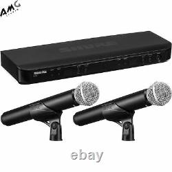 New Shure BLX288 Dual-Channel Handheld Wireless Microphone System with 2 PG58