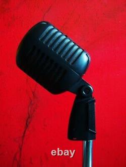 Rare Shure Super 55-BLK dynamic cardioid microphone w mic pouch 55S / BCR # 1