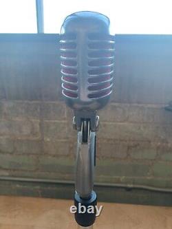 Restored Vintage Shure 55SW Unidyne Dynamic Elvis Microphone + Cable