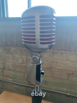 Restored Vintage Shure 55SW Unidyne Dynamic Elvis Microphone + Cable