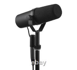 SHURE SM7B Cardioid Dynamic Studio Vocal Microphone with windscreen and stand moun
