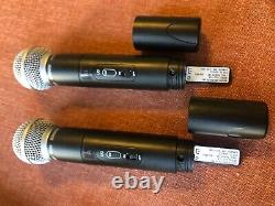 SHURE U4D-UA DUAL WIRELESS with 2 SM 58 HH & 2 BODY PACS (782-806MHz)