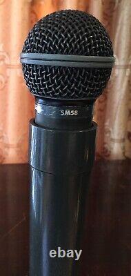 Samson SH-2 Wireless Transmitter with Shure SM58 Microphone 195.6MHz