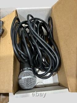 Set Of 2 Shure SM58-LC Wired Unidirectional Dynamic Microphone Not Tested