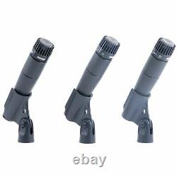 Set Of 3 Shure SM57 Dynamic Cardioid Microphones NEW