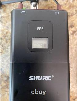 Set Of Shure wireless Microphone FP5 And FP1 Portable Receiver And Transmitter