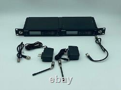 Set of 2- Shure SLX4 Wireless Receiver G4 470-494 MHZ TESTED 2U02920#3