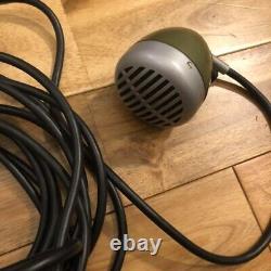 Shure 520DX Green Bullet Dynamic Harmonica Microphone Confirmed Operation F/S