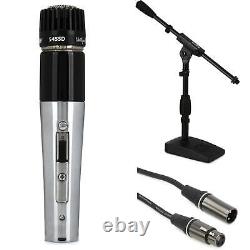 Shure 545SD Cardioid Dynamic Instrument Microphone Bundle with Stand and Cable