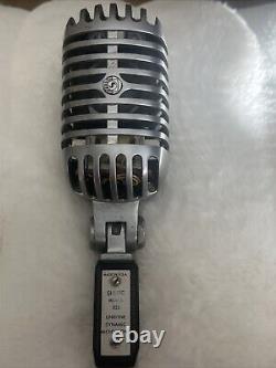 Shure 55S Series Iconic Unidyne Dynamic Vocal Vintage Microphone Untested