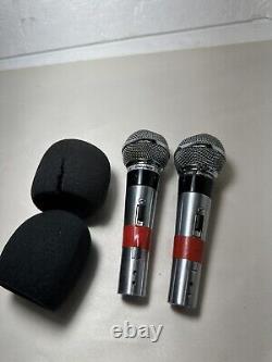 Shure 565SD Unisphere I Dynamic Vocal Microphone LOT OF 2 FOR PARTS