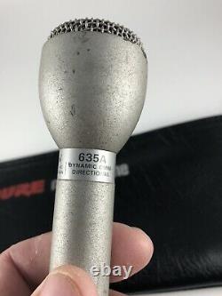 Shure 635A Electro-Voice Dynamic Microphone Untested, Some Wear