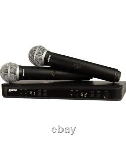 Shure BLX288/PG58 Handheld Wireless Microphone System US
