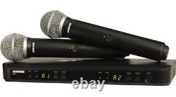 Shure BLX288/PG58 J11 Wireless Dual Vocal System w 2x PG58 Handheld Transmitters