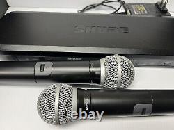 Shure BLX288E/PG58/SM58 Wireless Dual Vocal System with Transmitters Band J10