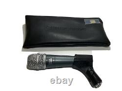 Shure Beta 57 Microphone with soft case and clip
