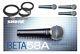 Shure Beta58a Supercardioid Dynamic Microphones Bundle 3-pack With 20' Xlr Cables