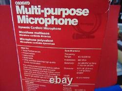 Shure C606WD Dynamic Multi Purpose Microphone XLR Cable 1/4 Adapter New in Box