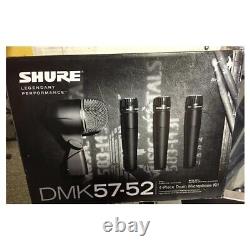 Shure DMK57-52 Drum Mic Kit Authorized Dealer-x3 SM57 x1 Beta52 x3 A56D DMK5752