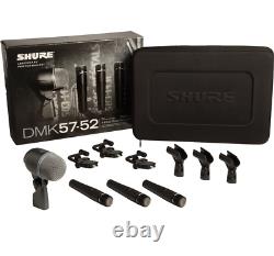 Shure DMK57-52 Drum Microphone Kit, Mic Pack with 3x SM57 and 1x Beta 52A