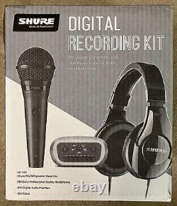 Shure Digital Recording Kit w PGA58 Cardioid Dynamic Microphone & MVi Interface