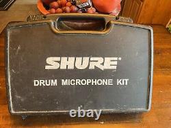 Shure Drum Mic Set With Hard Case