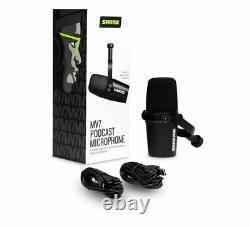 Shure MOTIV MV7 USB/XLR Podcast Microphone Black