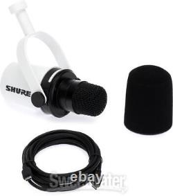 Shure MV7+ Hybrid Podcast Microphone White