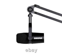 Shure MV7-K USB Podcast Microphone for Podcasting, Live Streaming and Gaming