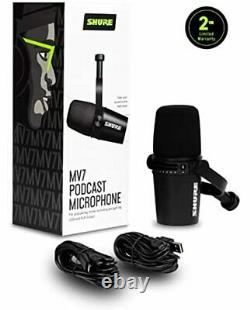 Shure MV7 USB Podcast Microphone for Podcasting, Recording, Live Streaming & Gam
