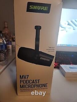 Shure MV7 USB and XLR Dynamic Microphone Black